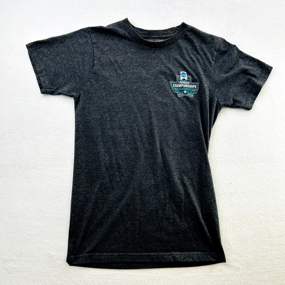 North Carolina Tar Heels Shirt Adult Small Gray Lacrosse NCAA UNC Champions Mens